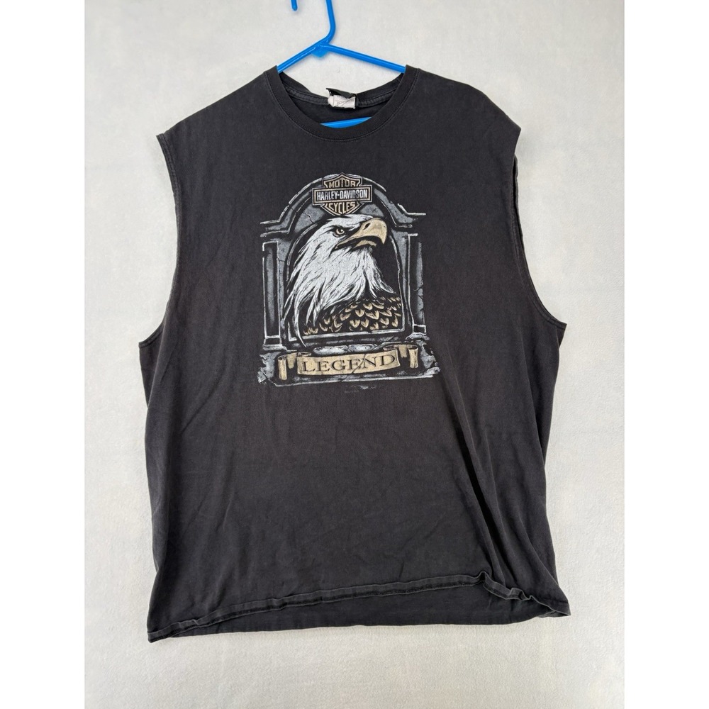 Harley-Davidson Taku Juneau Alaska Eagle Legend Sleeveless T-Shirt 2XL